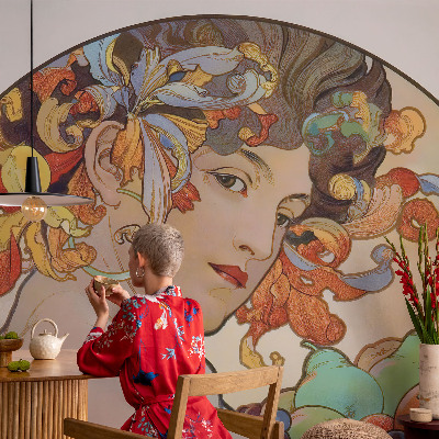 Fototapet Farverig art nouveau