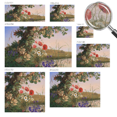 Fototapet vlies Blomsteridyl