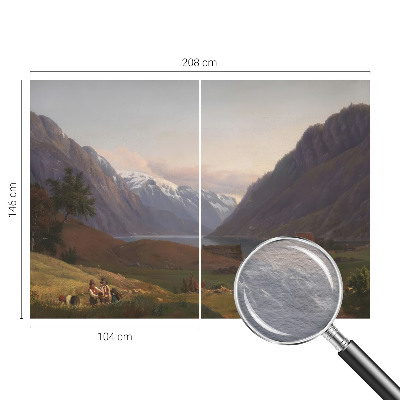 Fototapet vlies pentru dormitor Bjergpanorama