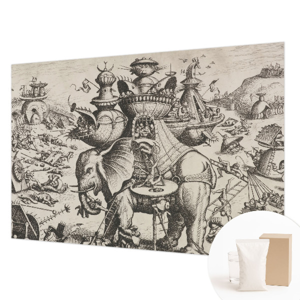 Fototapet pe perete En grotesk kamp