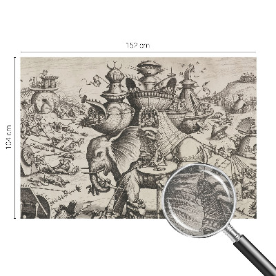 Fototapet pe perete En grotesk kamp