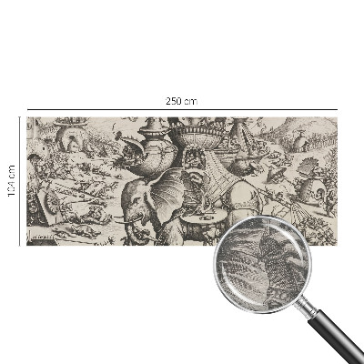 Fototapet pe perete En grotesk kamp