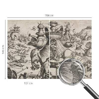 Fototapet pe perete En grotesk kamp