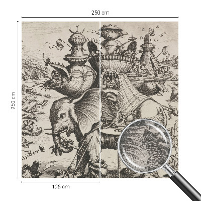 Fototapet pe perete En grotesk kamp