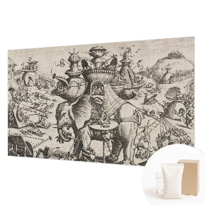 Fototapet pe perete En grotesk kamp