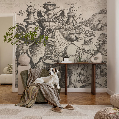 Fototapet pe perete En grotesk kamp