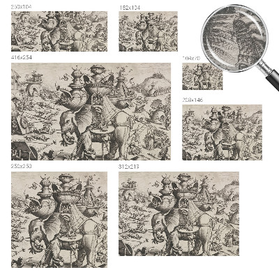 Fototapet pe perete En grotesk kamp