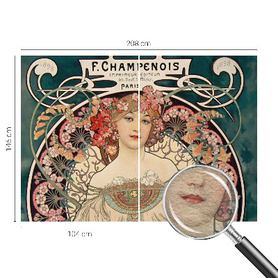 Fototapet modern la comandă Blomstersymmetri