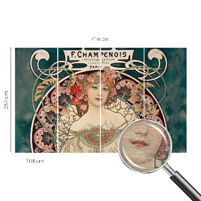 Fototapet modern la comandă Blomstersymmetri