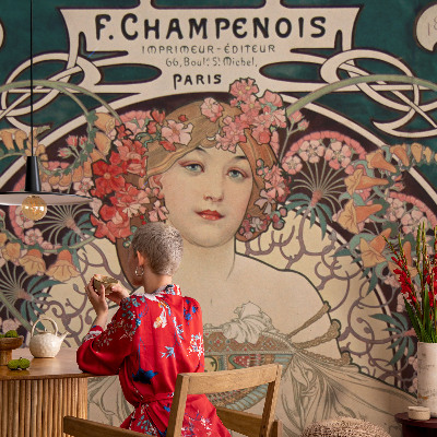 Fototapet modern la comandă Blomstersymmetri