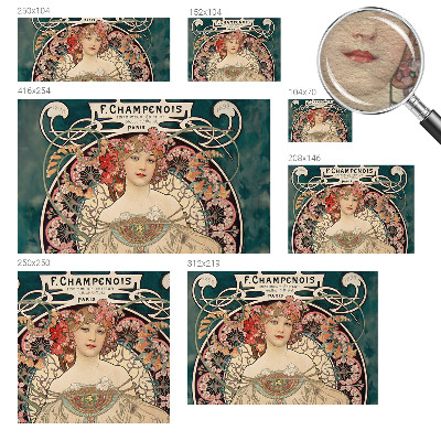 Fototapet modern la comandă Blomstersymmetri