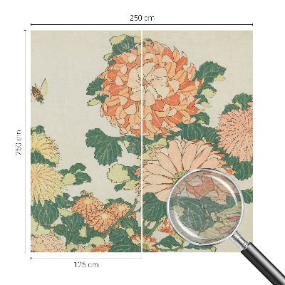 Tapet Krysantemumblomster