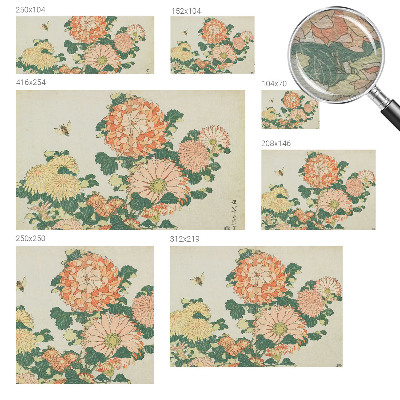 Tapet Krysantemumblomster