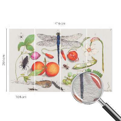 Tapet foto pe vlies Naturillustration