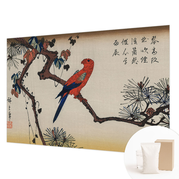 Fototapet decorativ pe perete En fugl på en gren