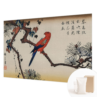 Fototapet decorativ pe perete En fugl på en gren