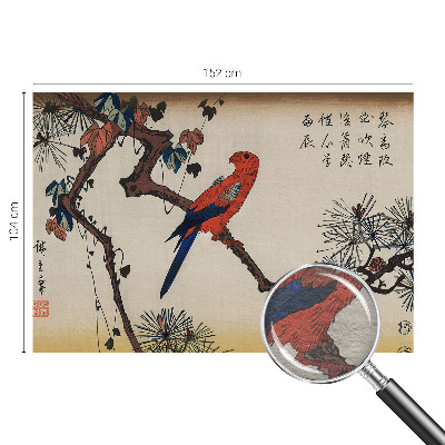 Fototapet decorativ pe perete En fugl på en gren