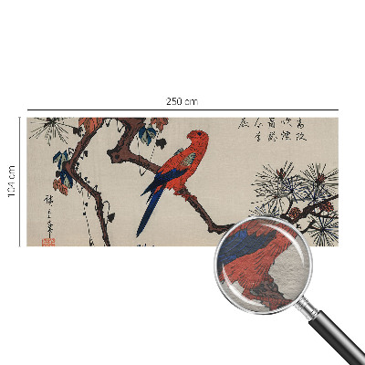 Fototapet decorativ pe perete En fugl på en gren