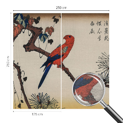 Fototapet decorativ pe perete En fugl på en gren