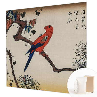 Fototapet decorativ pe perete En fugl på en gren