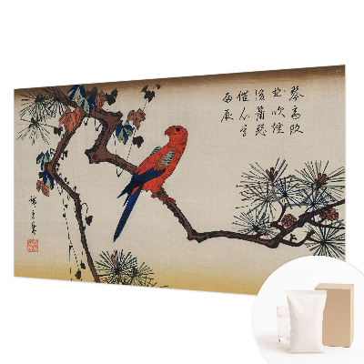 Fototapet decorativ pe perete En fugl på en gren