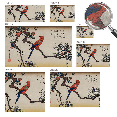 Fototapet decorativ pe perete En fugl på en gren