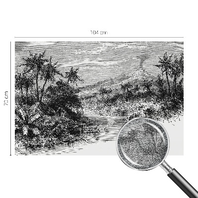 Fototapet modern Eksotisk panorama