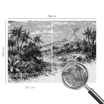 Fototapet modern Eksotisk panorama