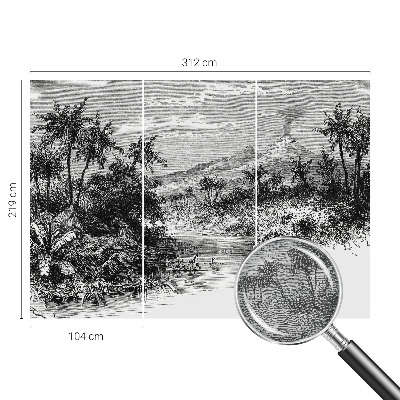 Fototapet modern Eksotisk panorama