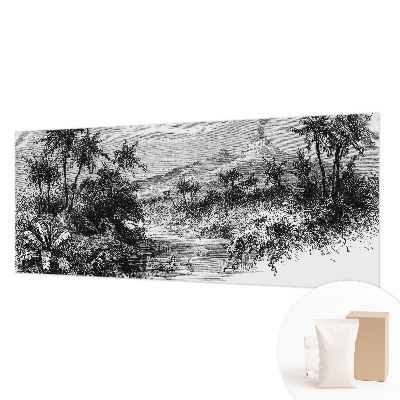 Fototapet modern Eksotisk panorama