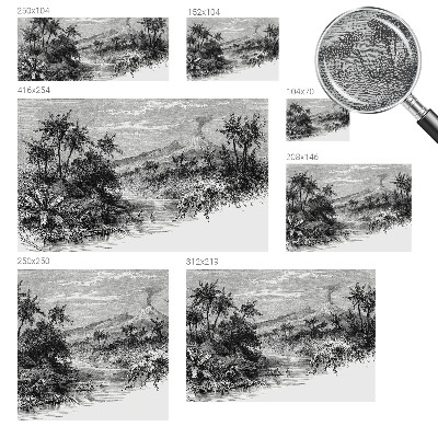 Fototapet modern Eksotisk panorama