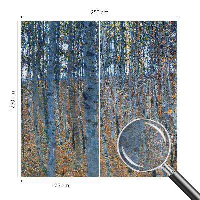 Fototapet la comandă pentru dormitor Birkeskov