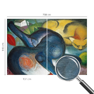 Fototapet vlies pe perete Kattekunst