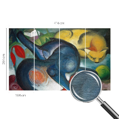 Fototapet vlies pe perete Kattekunst