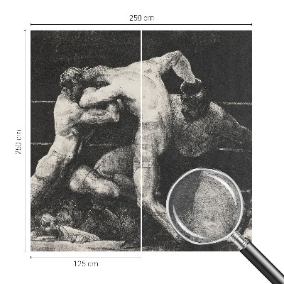 Tapet foto vlies Boksernes duel