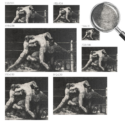 Tapet foto vlies Boksernes duel