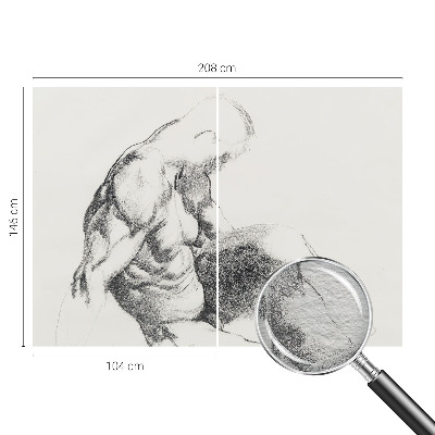 Tapet foto pe vlies Mandlig skitse