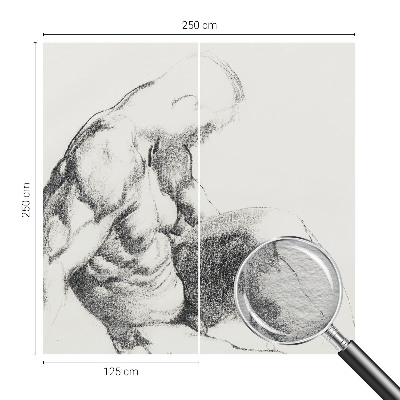 Tapet foto pe vlies Mandlig skitse