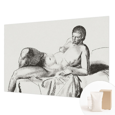 Fototapet vlies imprimat cu imprimeu artistic nud