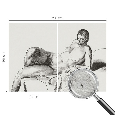 Fototapet vlies imprimat Kunstnerisk nøgen