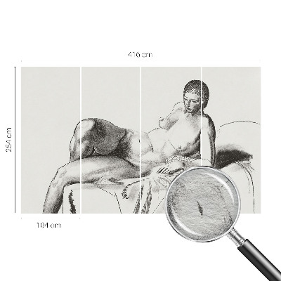 Fototapet vlies imprimat Kunstnerisk nøgen