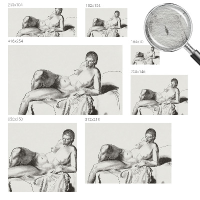 Fototapet vlies imprimat Kunstnerisk nøgen