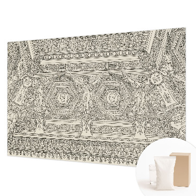 Fototapet vlies pentru dormitor cu ornament clasic