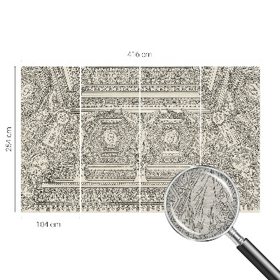 Fototapet vlies pentru dormitor Klassisk ornament