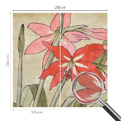 Tapet foto decorativ Dagliljeblomster