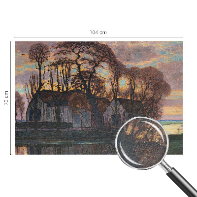 Fototapet modern Aftenlandskab