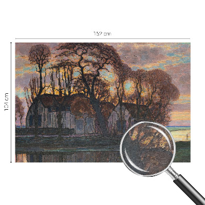 Fototapet modern Aftenlandskab