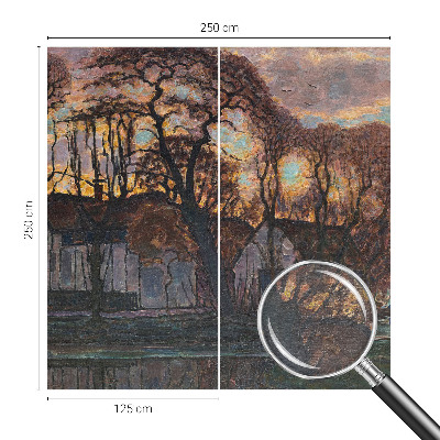 Fototapet modern Aftenlandskab