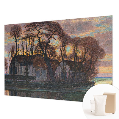 Fototapet modern Aftenlandskab