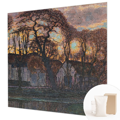 Fototapet modern Aftenlandskab